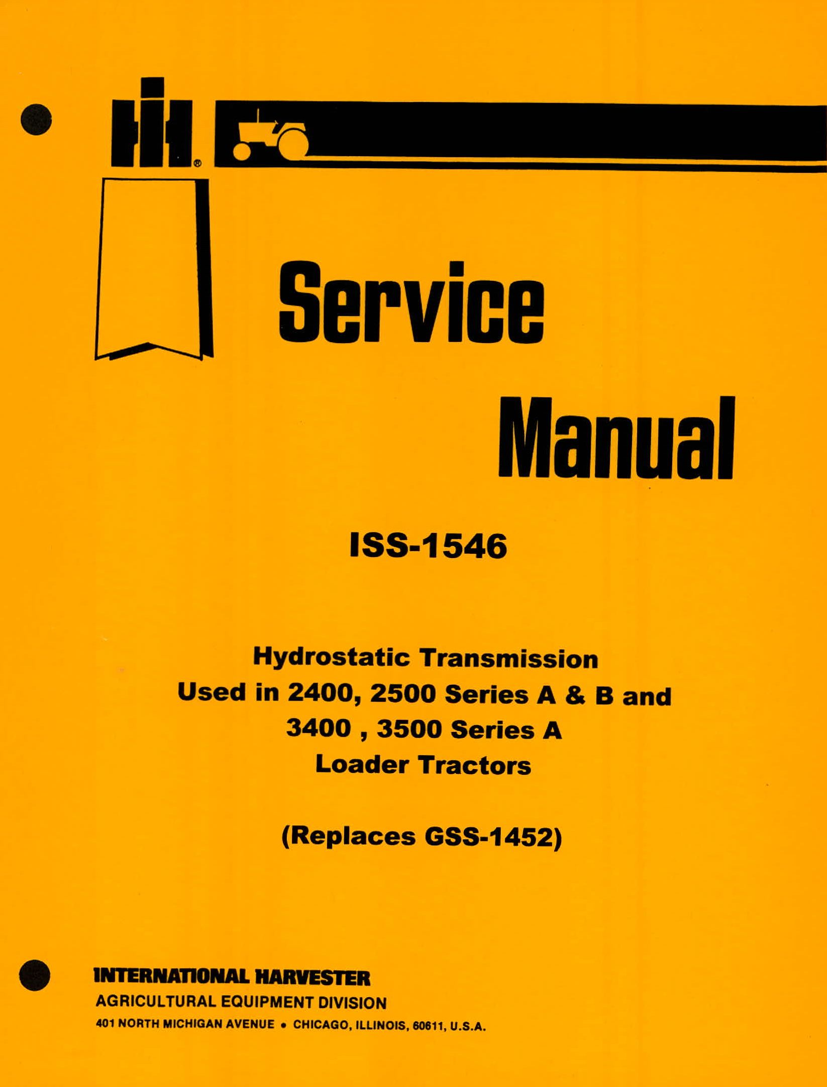BB-ISS-1546 Binder Books IH MANUALS & DECALS