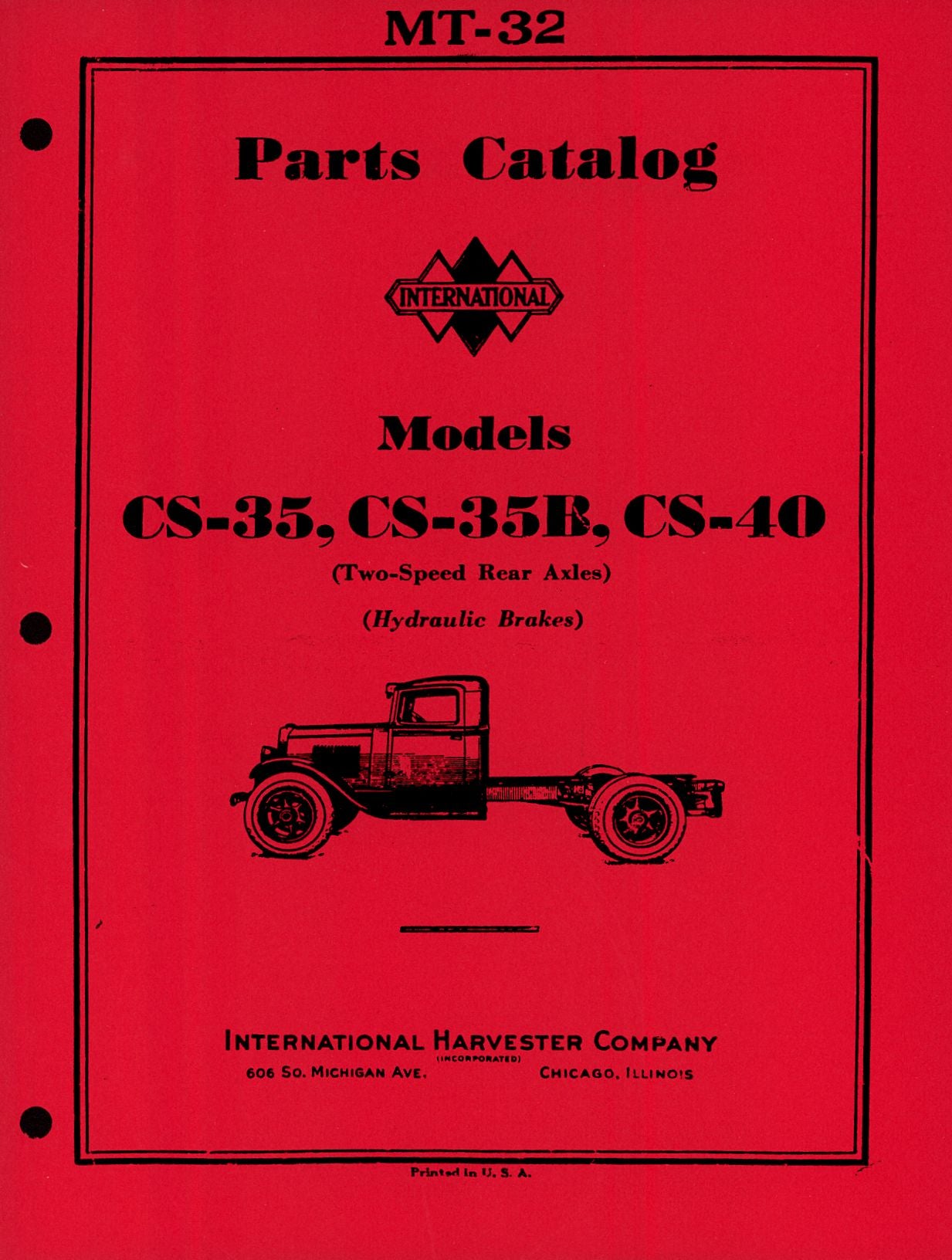 BB-MT-32 Binder Books IH MANUALS & DECALS