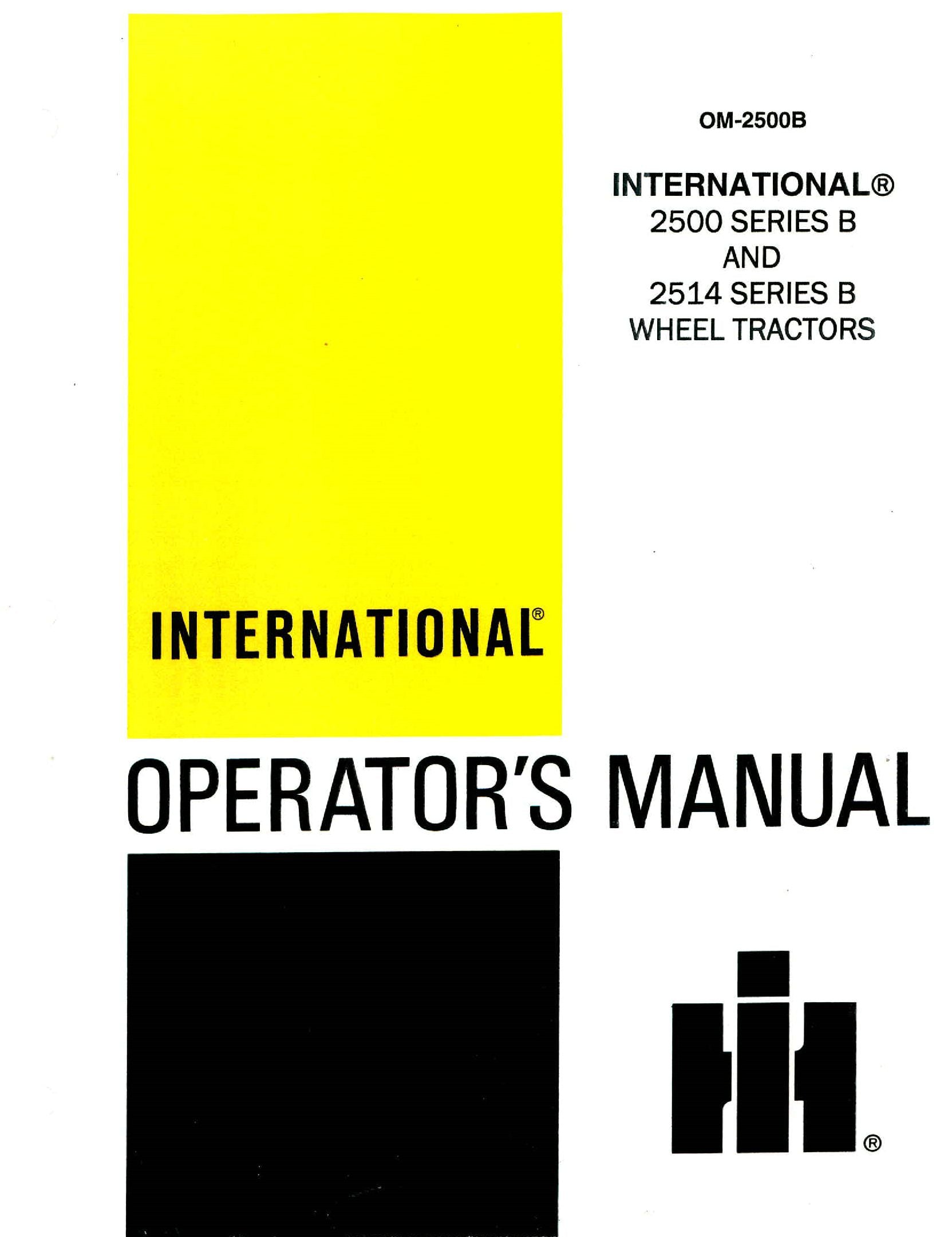 BB-OM-2500B Binder Books IH MANUALS & DECALS