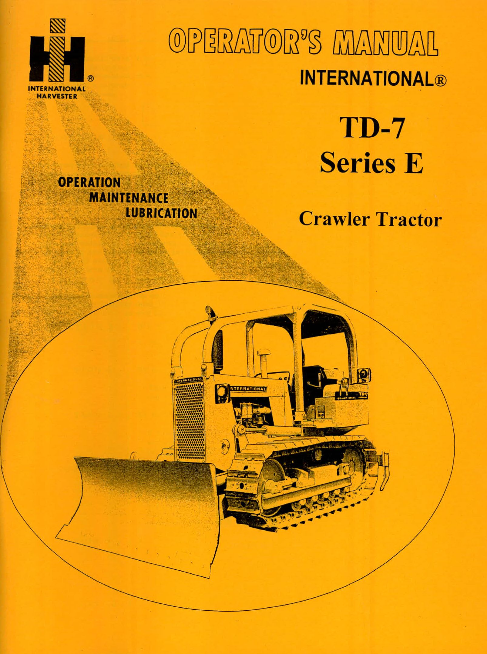 BB-OM-TD7E Binder Books IH MANUALS & DECALS