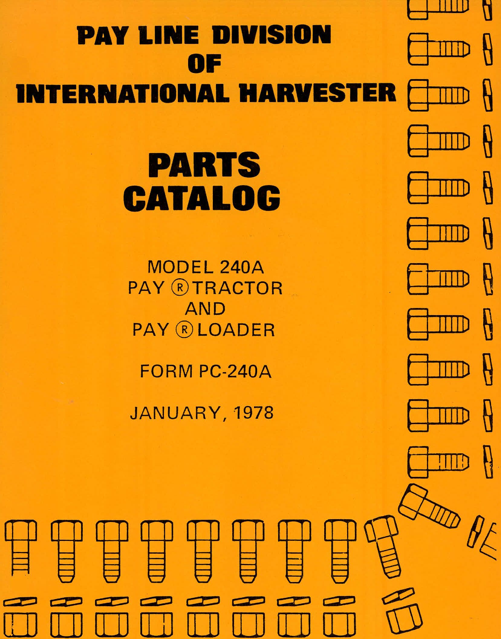 BB-PC-240A-1 Binder Books IH MANUALS & DECALS