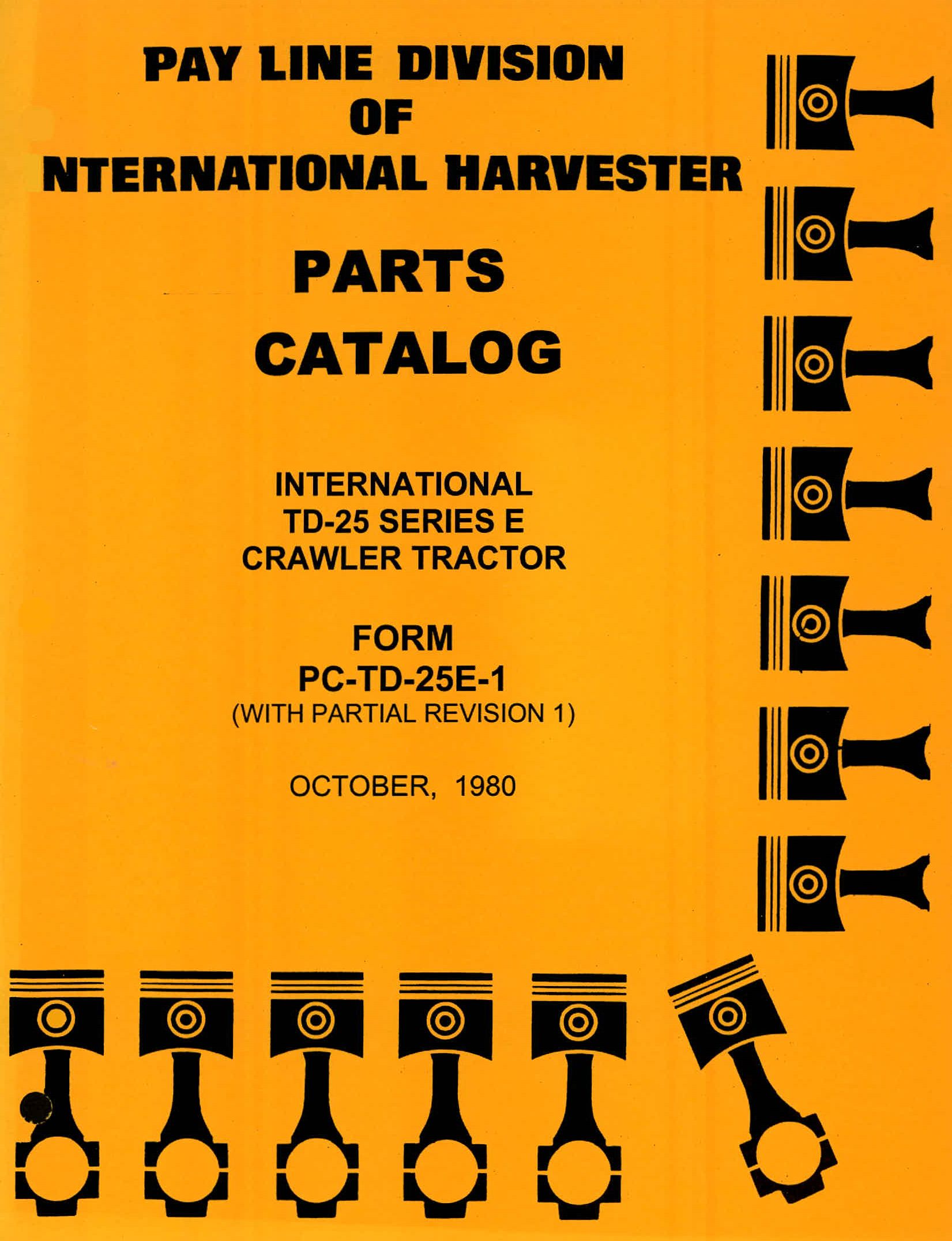 BB-PC-TD25E-1 Binder Books IH MANUALS & DECALS