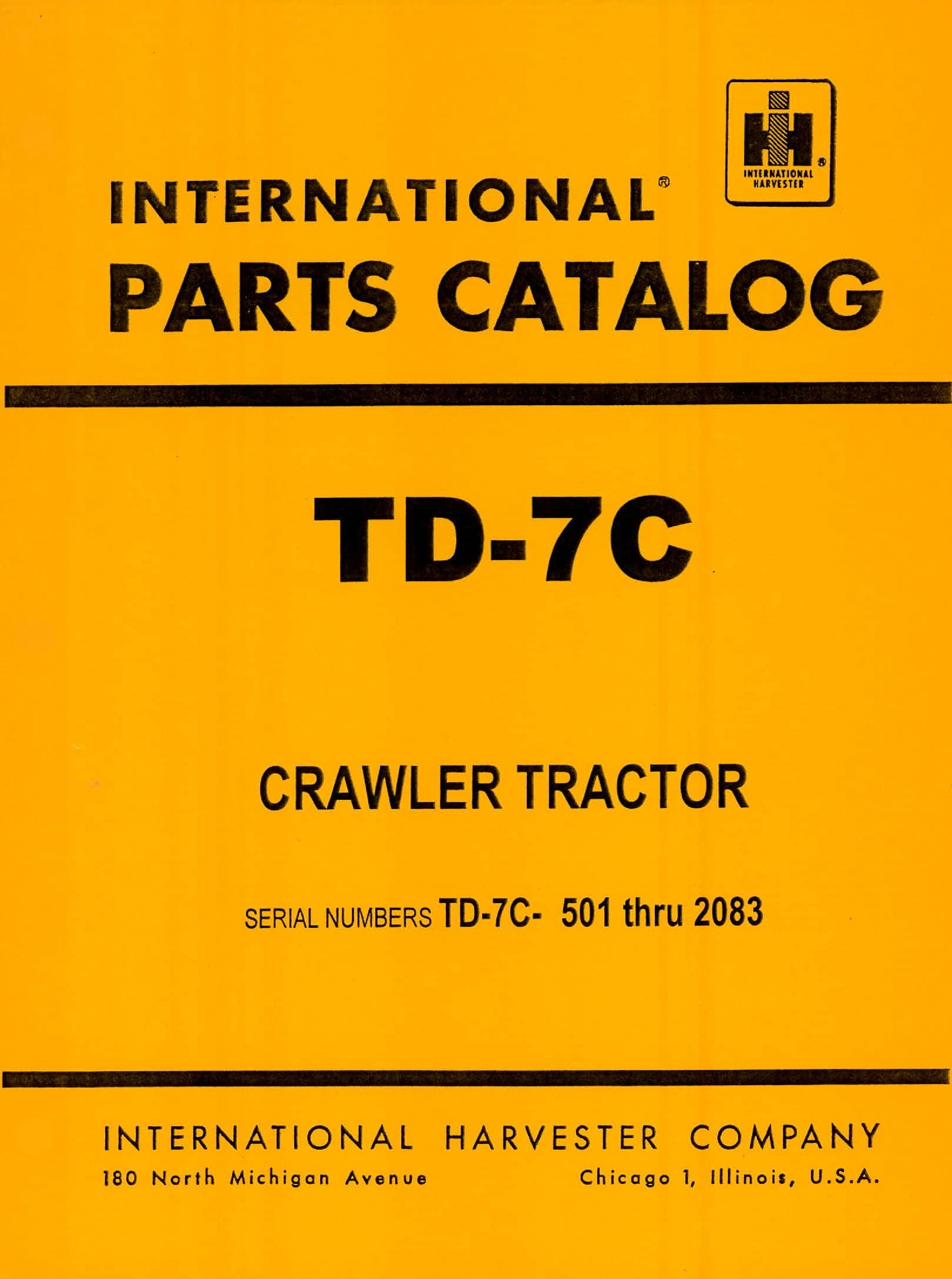 BB-PC-TD7C Binder Books IH MANUALS & DECALS