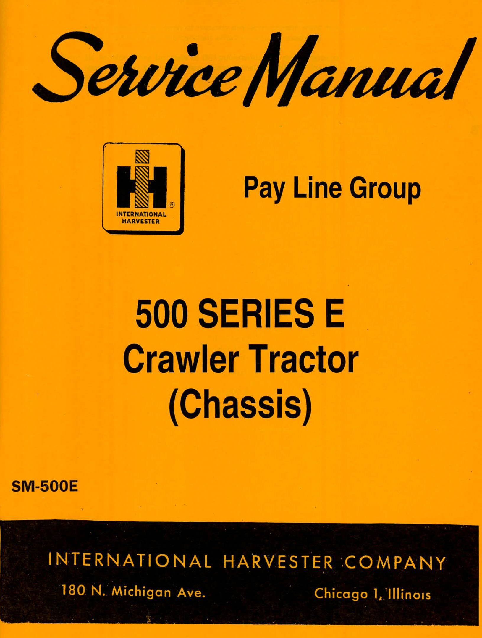 BB-SM-500E Binder Books IH MANUALS & DECALS