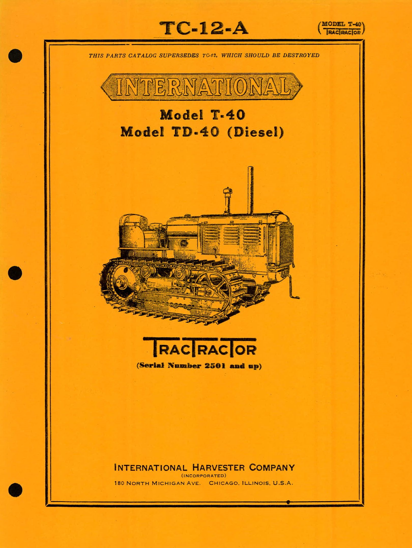 BB-TC-12A Binder Books IH MANUALS & DECALS