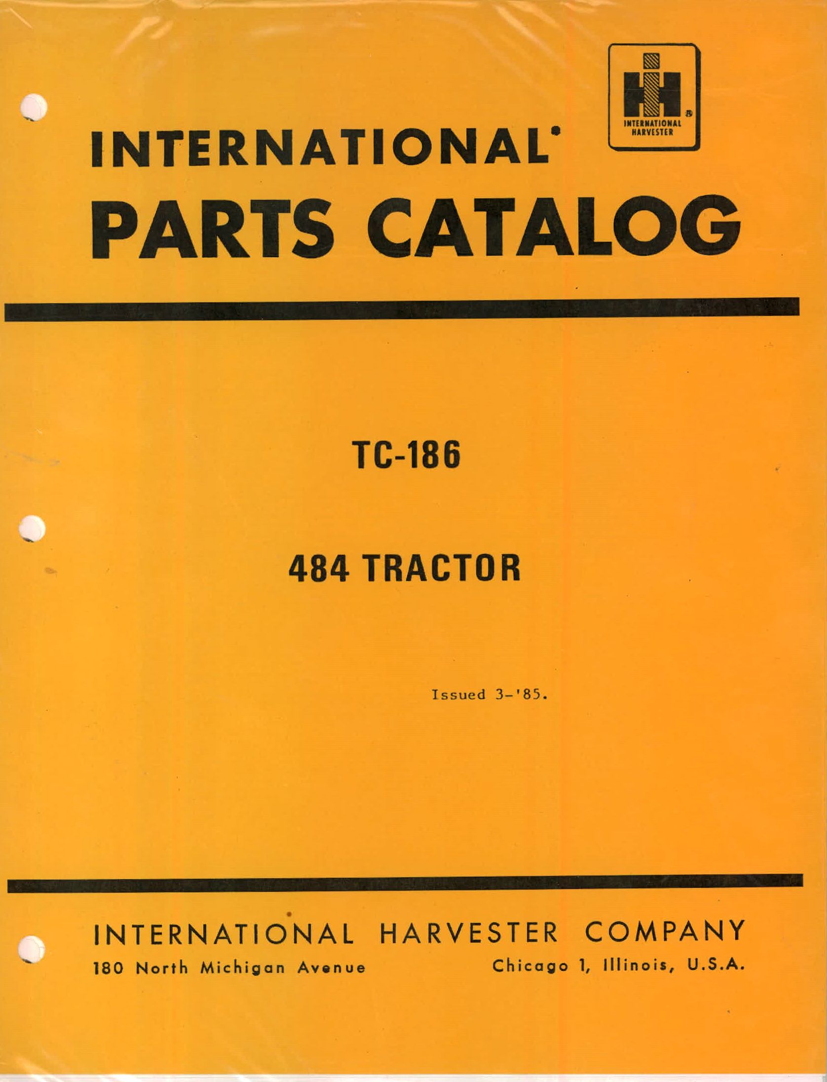 BB-TC-186 Binder Books IH MANUALS & DECALS