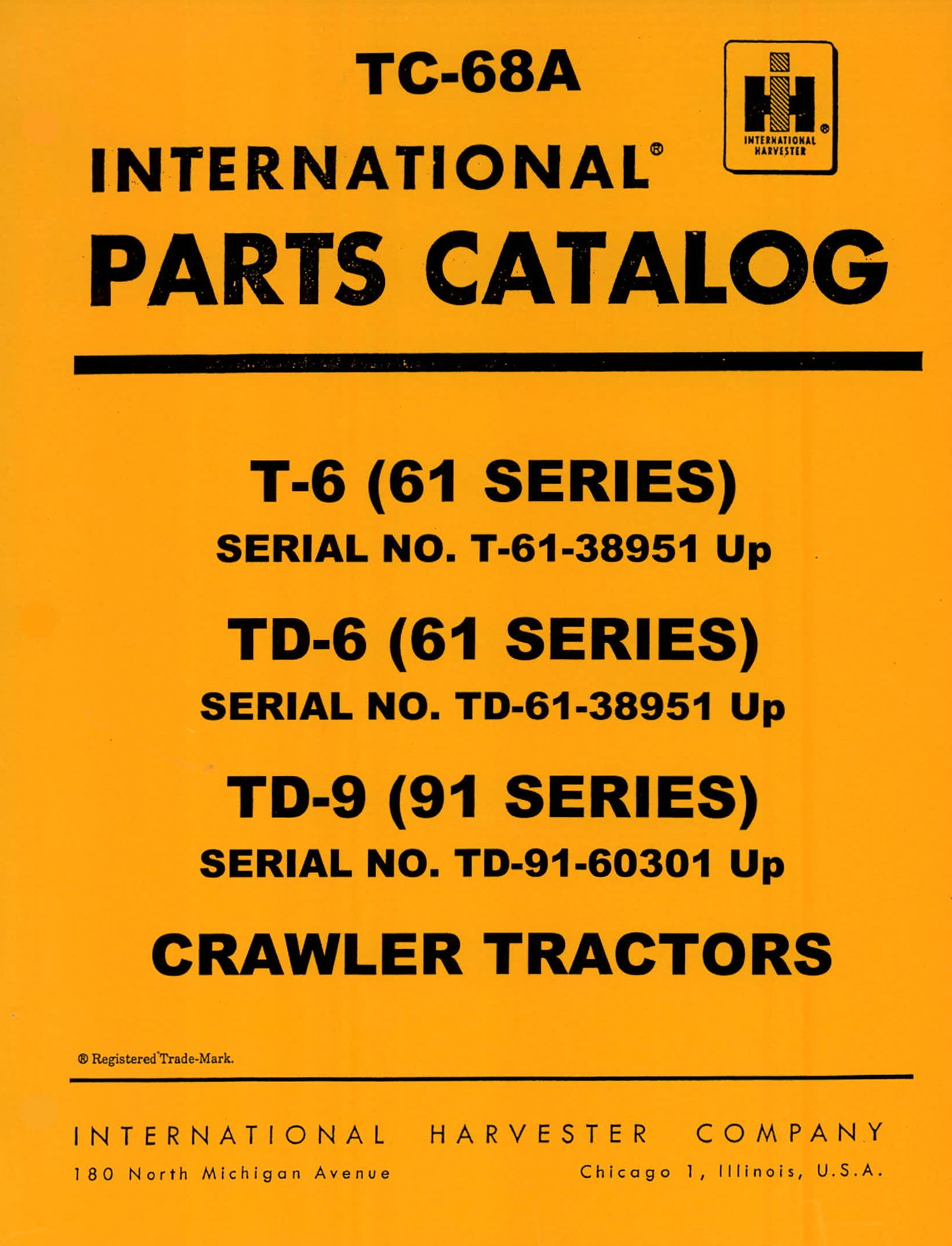 BB-TC-68A Binder Books IH MANUALS & DECALS