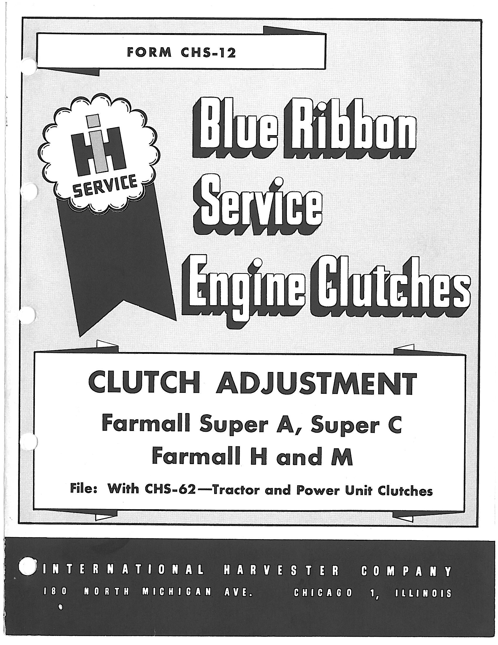 BB-CHS-12 Binder Books IH MANUALS & DECALS