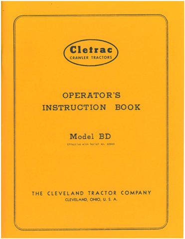 BB-CL-OM-BD Binder Books IH MANUALS & DECALS