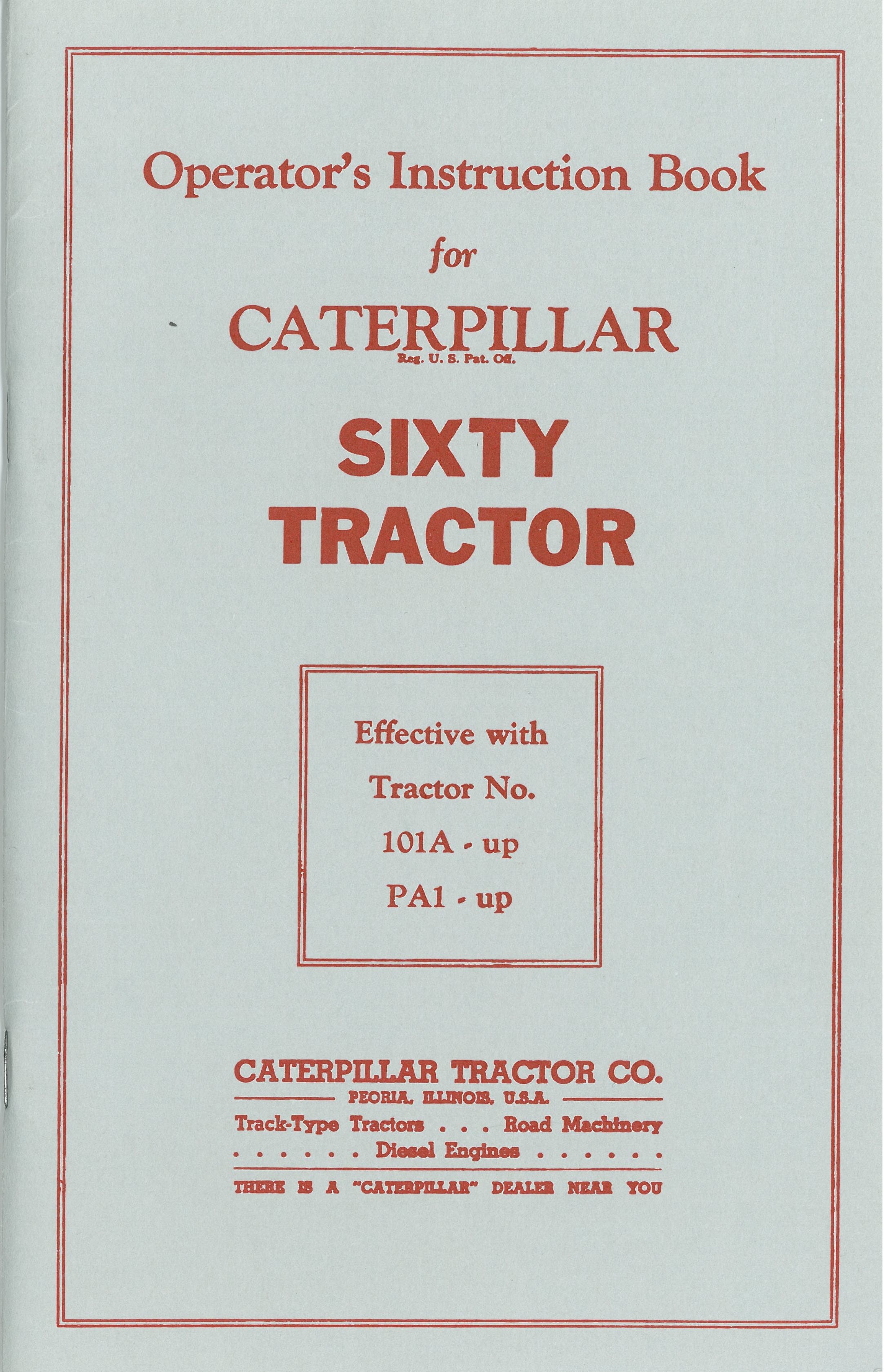 BB-CT-OM-60 Binder Books IH MANUALS & DECALS