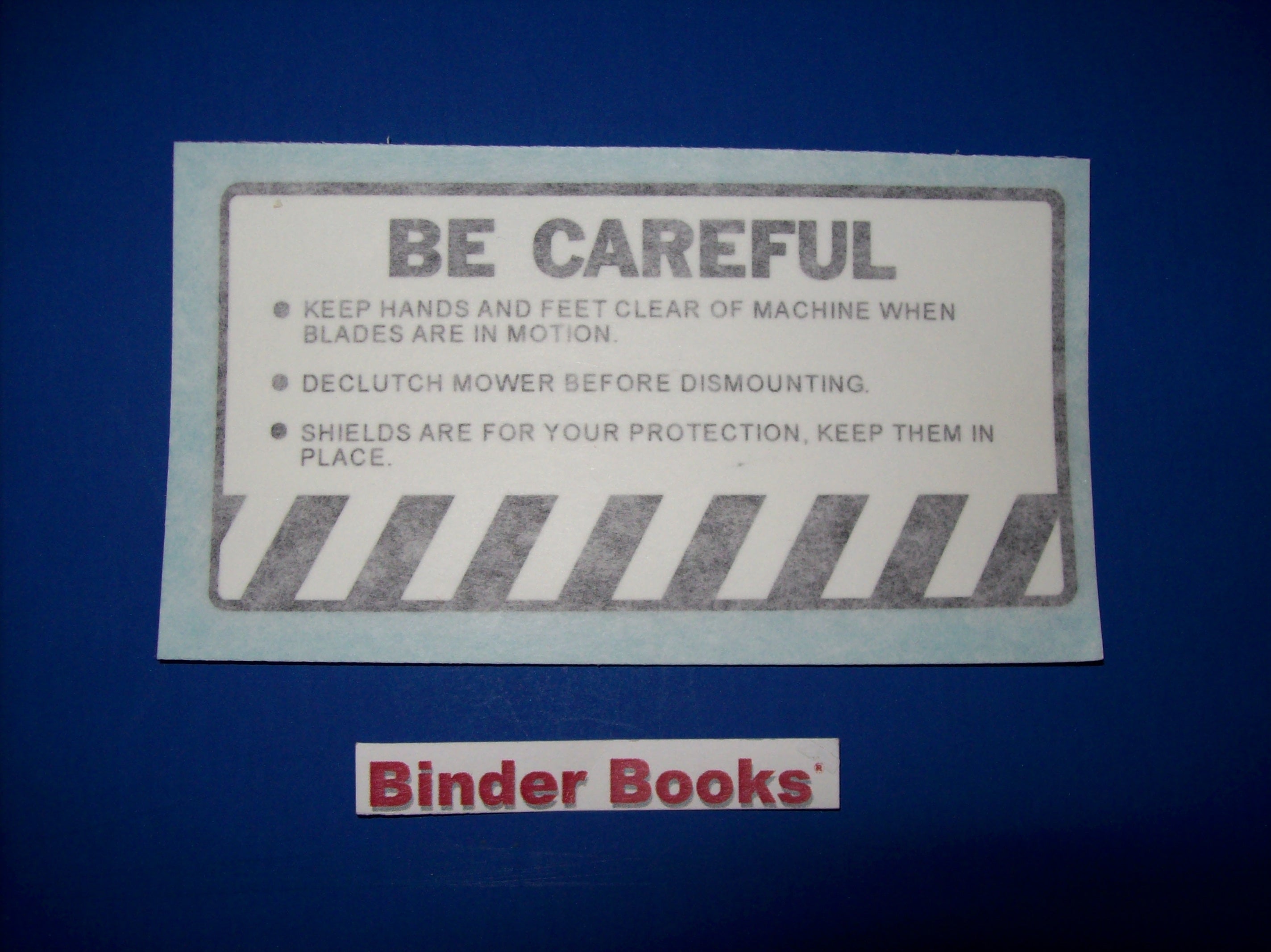 BB-DEC-CC-BC Binder Books IH MANUALS & DECALS