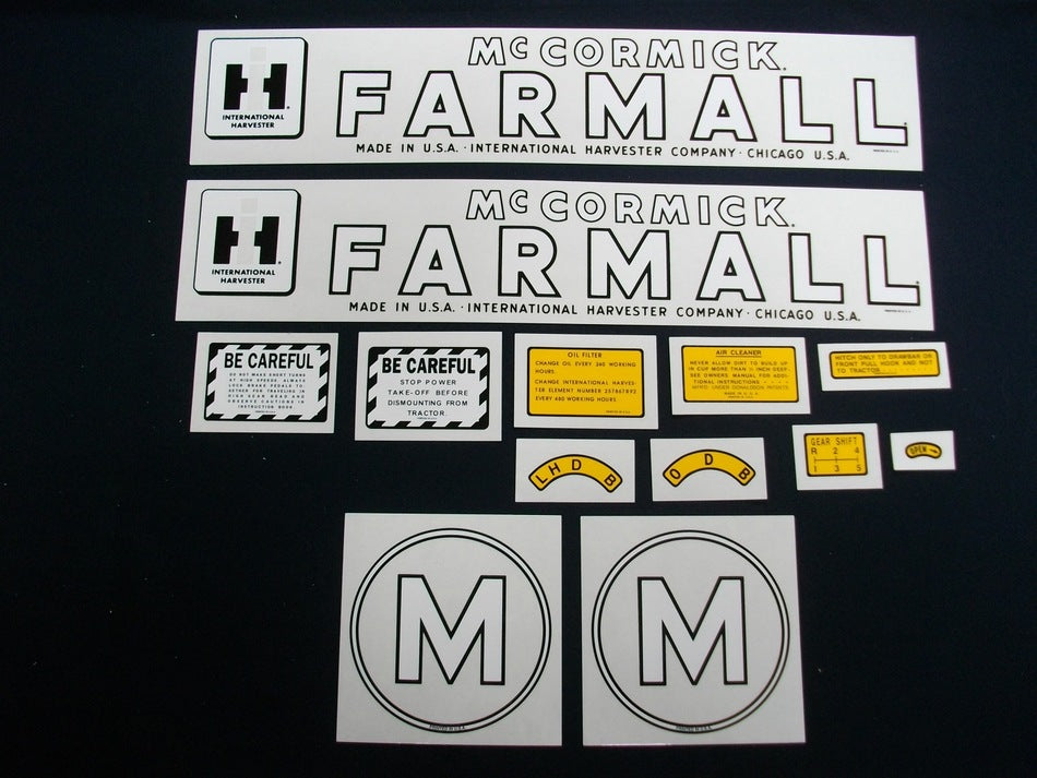 McCormick Farmall M Restoration Decal Set (July 1949-up) – Binder Books