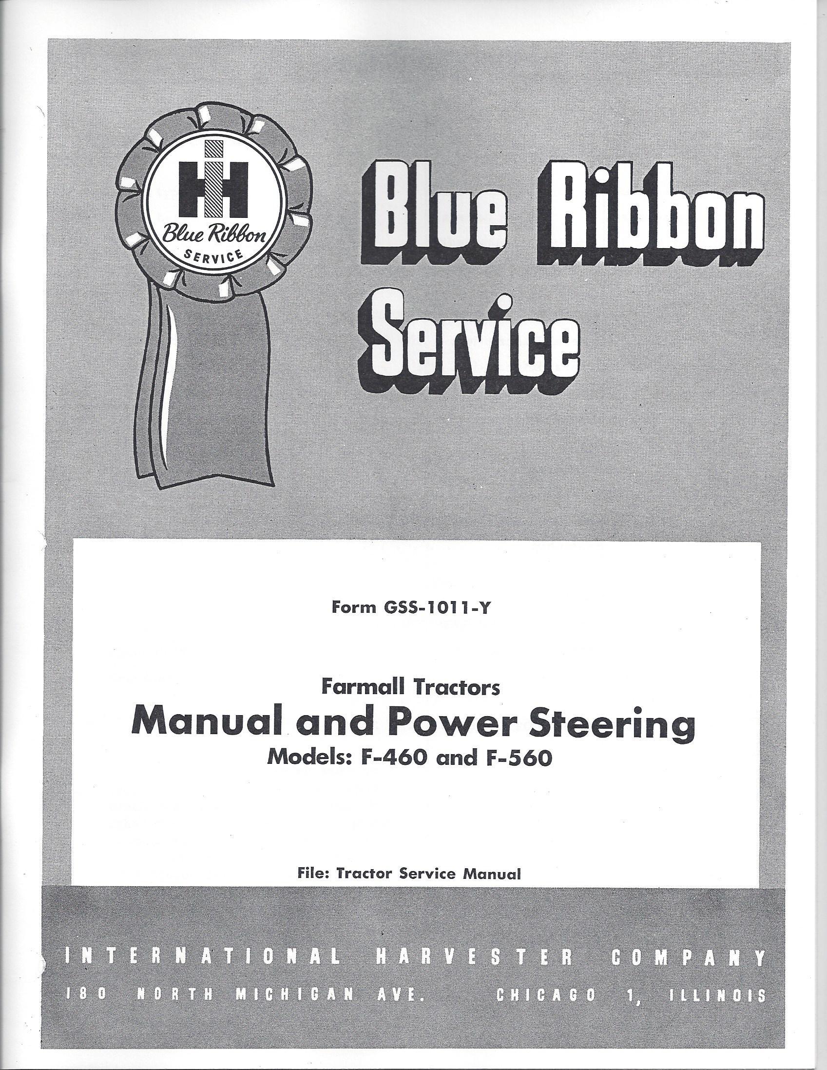 BB-GSS-1011Y Binder Books IH MANUALS & DECALS