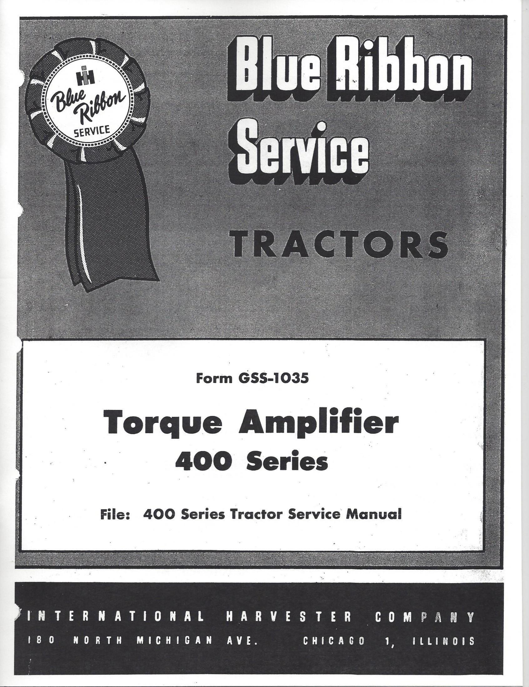 BB-GSS-1035 Binder Books IH MANUALS & DECALS