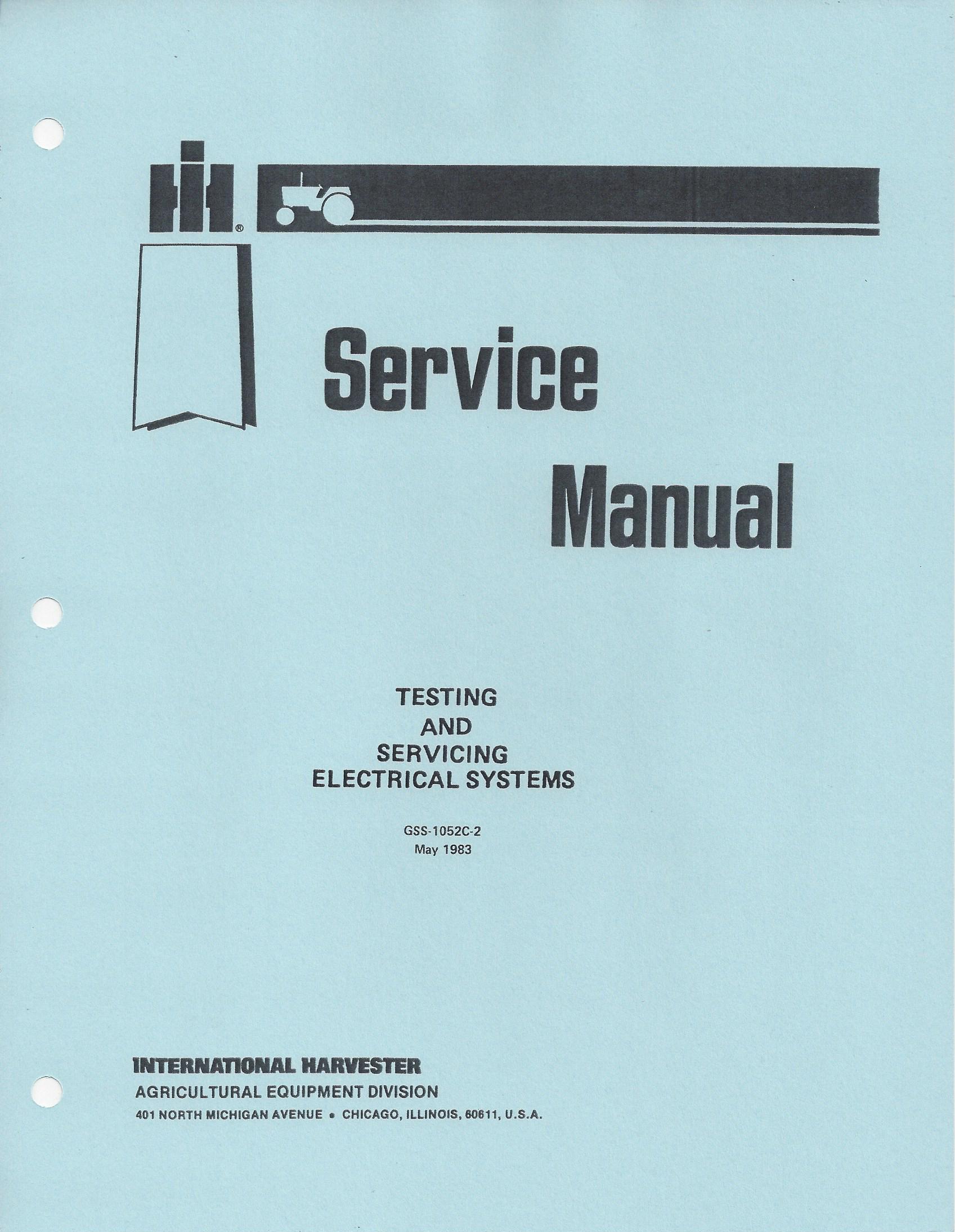 BB-GSS-1052 Binder Books IH MANUALS & DECALS