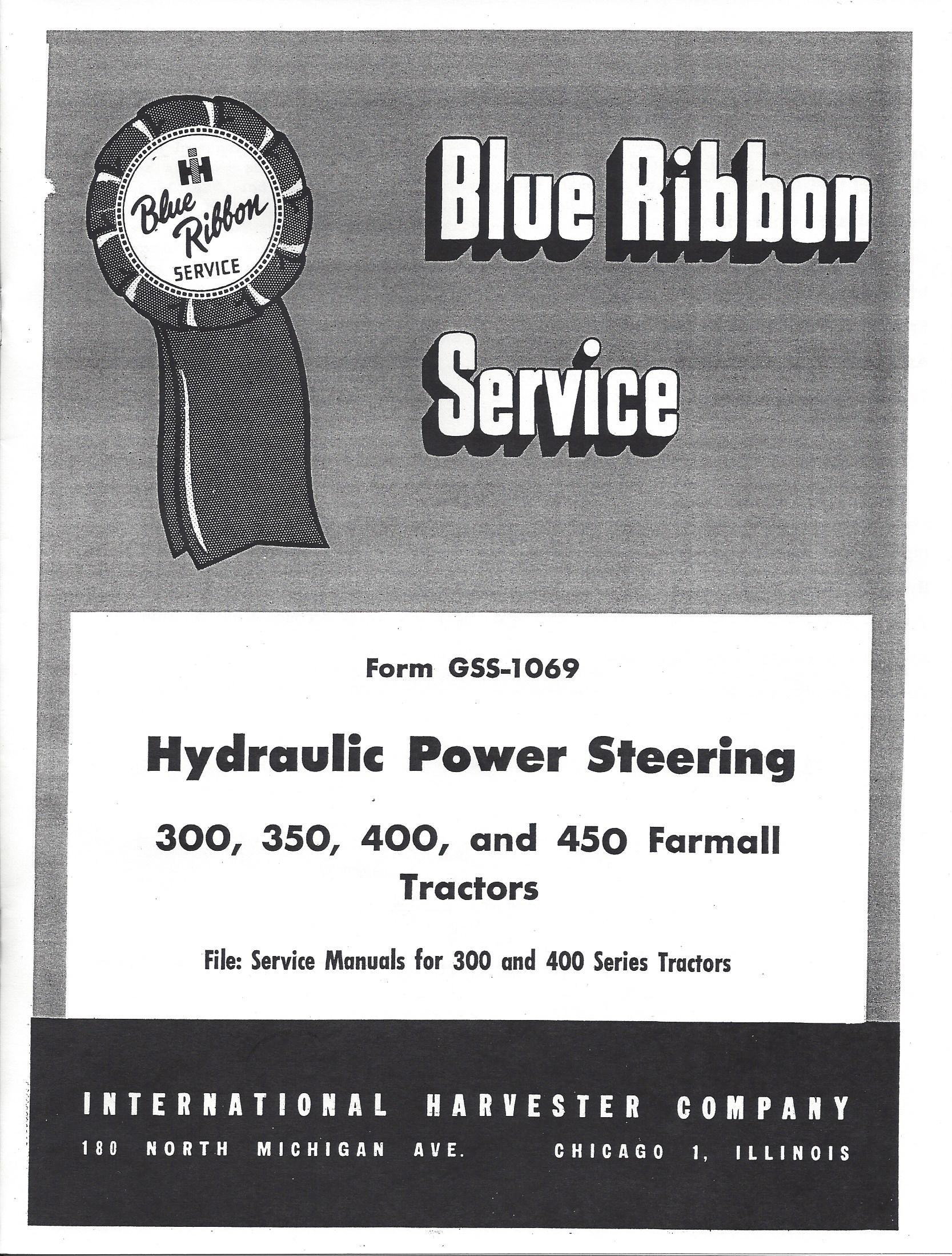 BB-GSS-1069 Binder Books IH MANUALS & DECALS