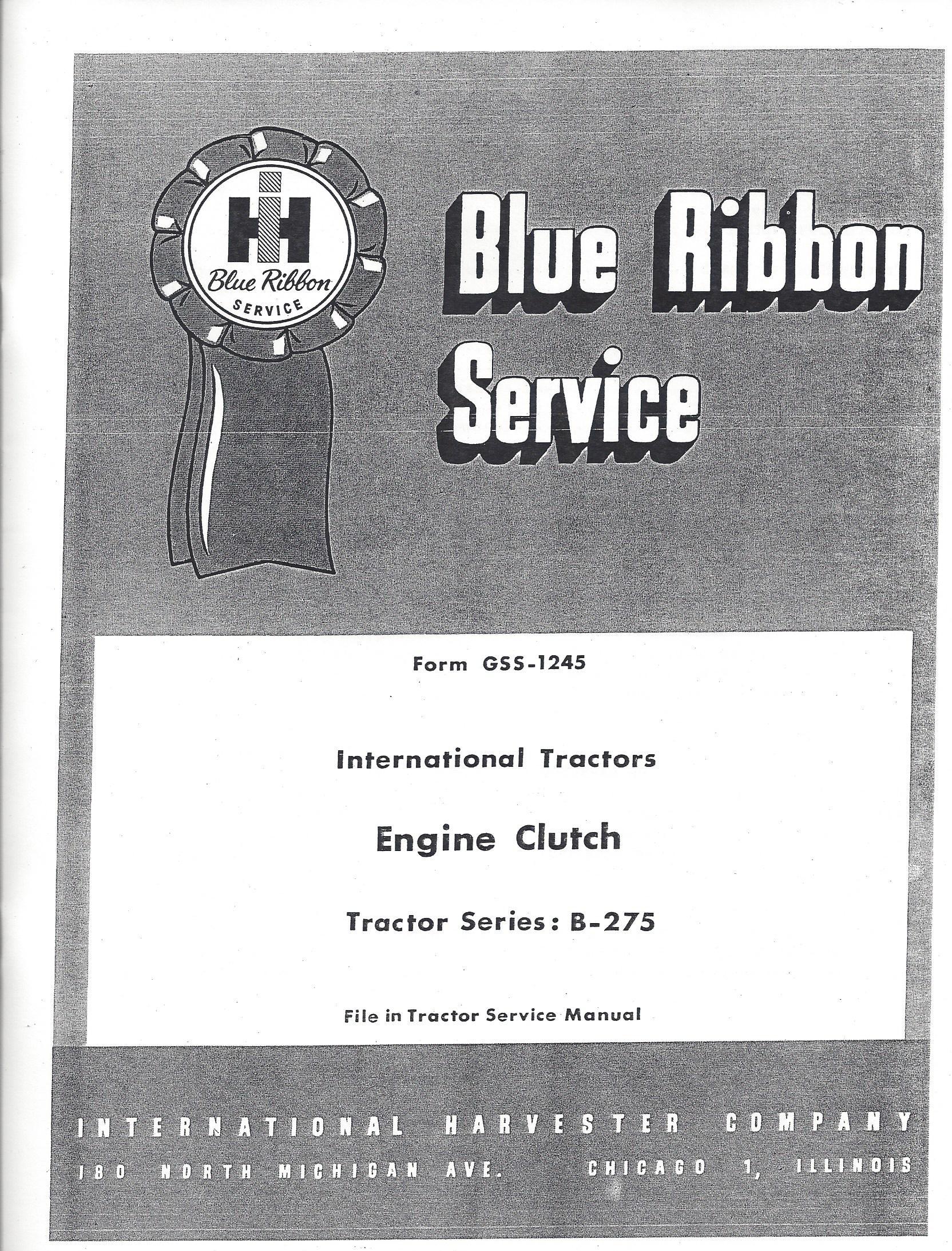 BB-GSS-1245 Binder Books IH MANUALS & DECALS