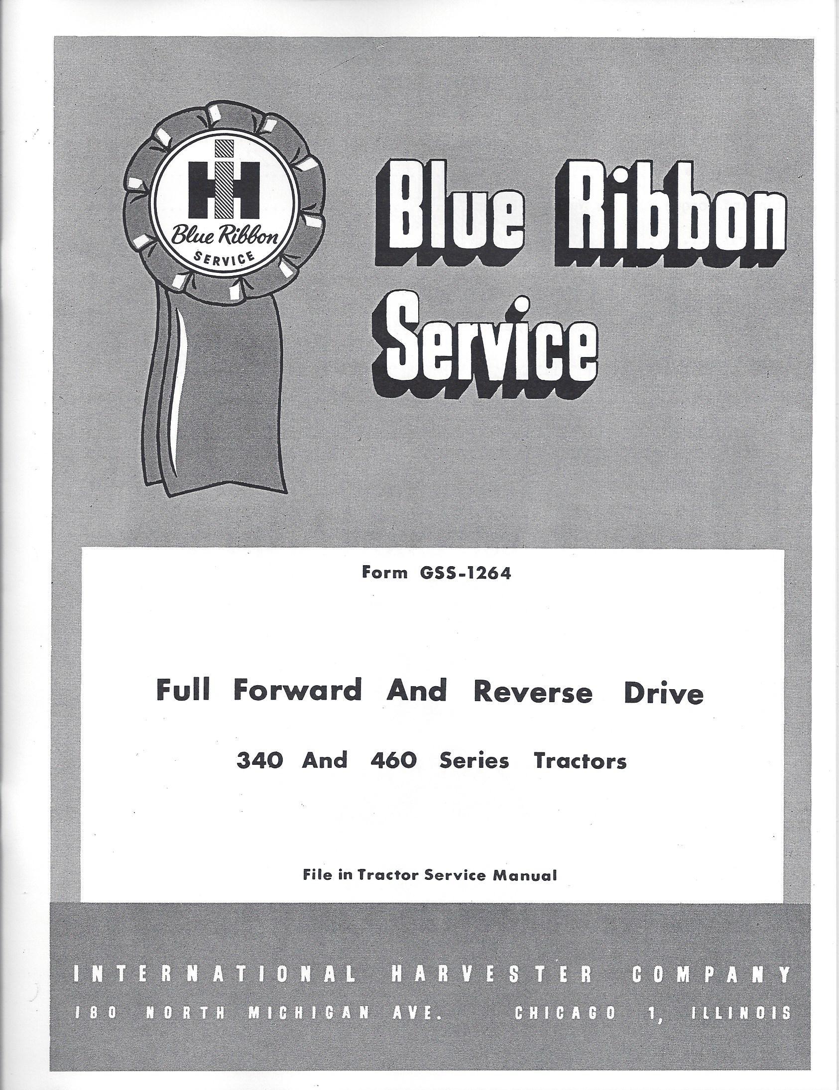 BB-GSS-1264 Binder Books IH MANUALS & DECALS