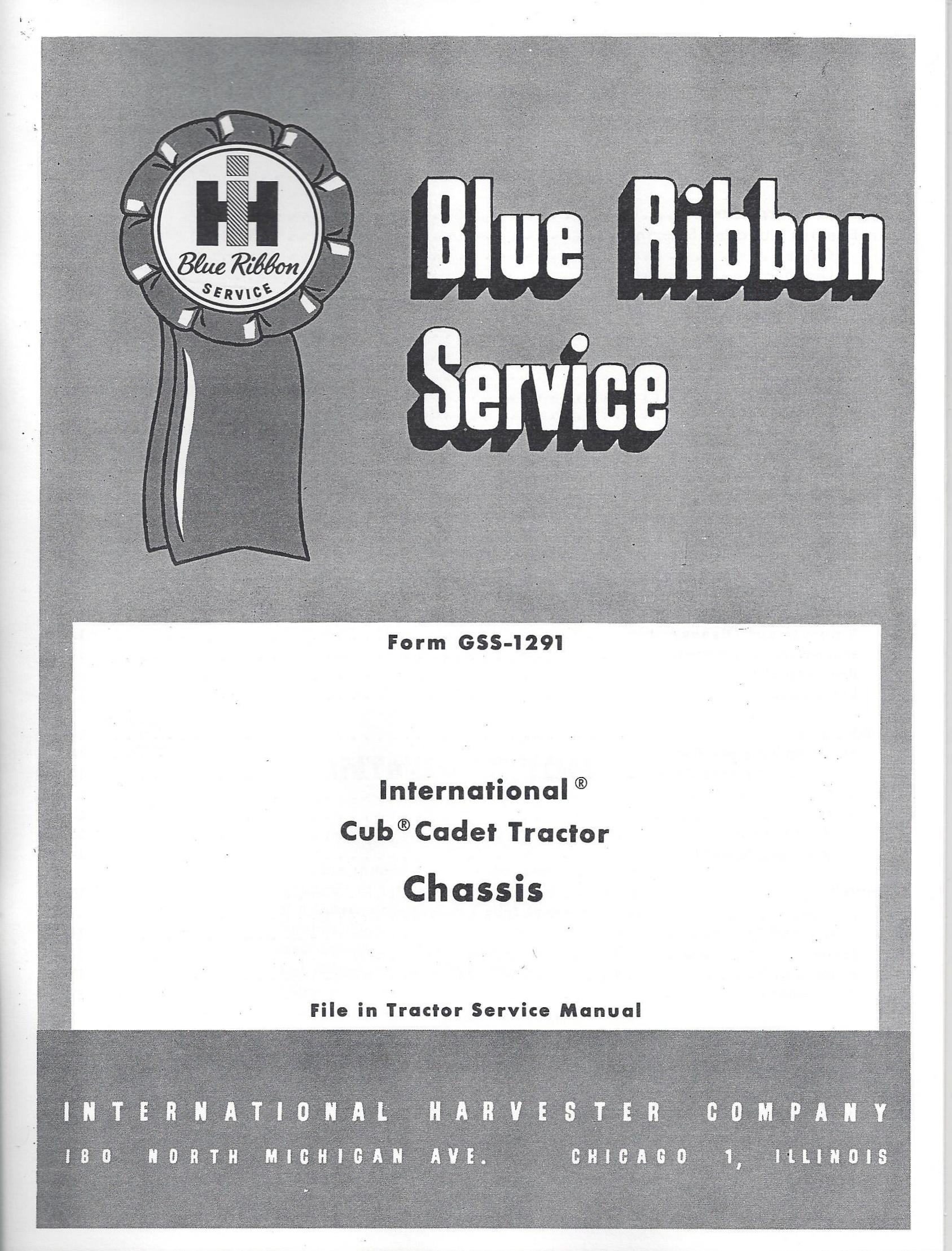 BB-GSS-1291 Binder Books IH MANUALS & DECALS