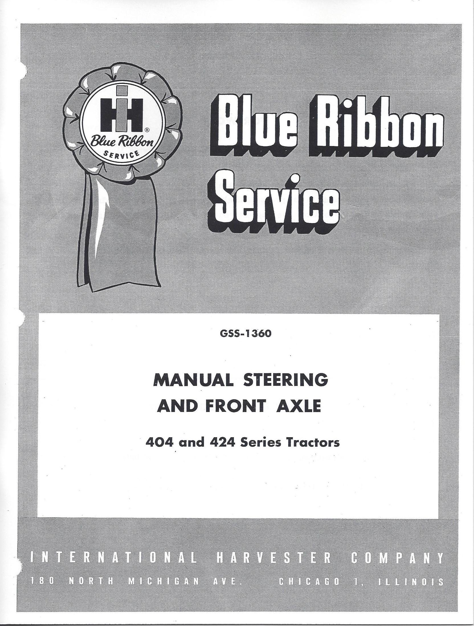 BB-GSS-1360 Binder Books IH MANUALS & DECALS
