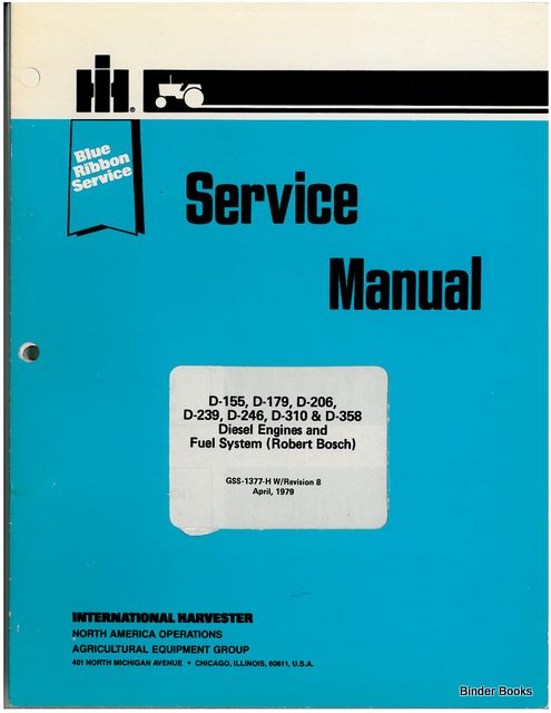 BB-GSS464DSET Binder Books IH MANUALS & DECALS