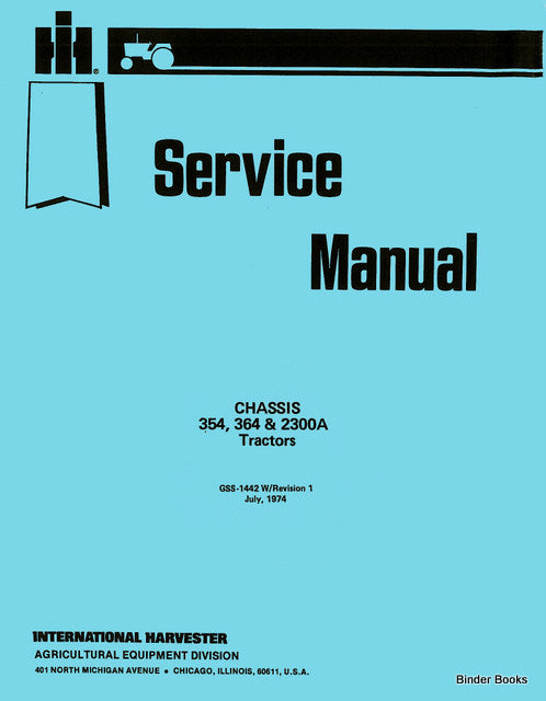 BB-ISS2300ASET Binder Books IH MANUALS & DECALS