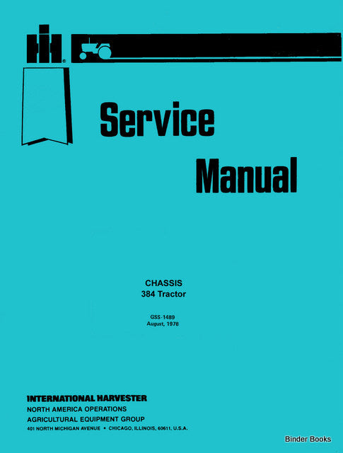 BB-GSS-1489 Binder Books IH MANUALS & DECALS