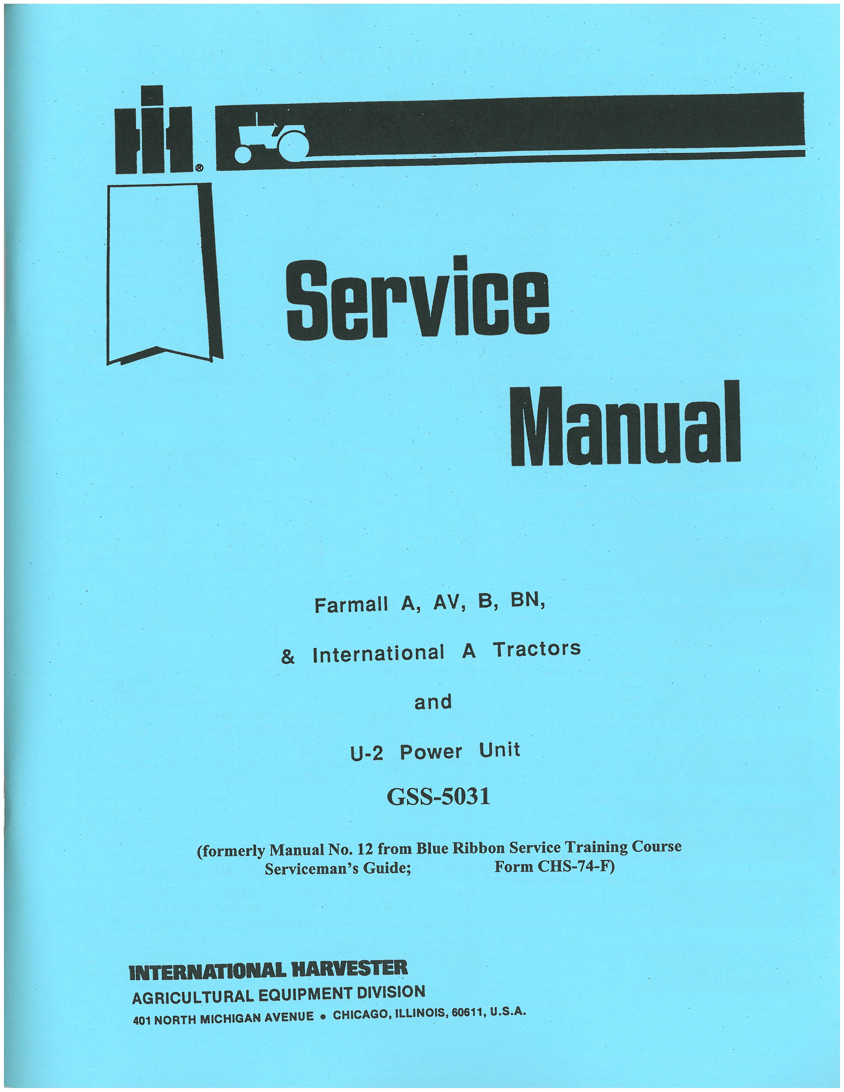 BB-GSS-SCSET Binder Books IH MANUALS & DECALS
