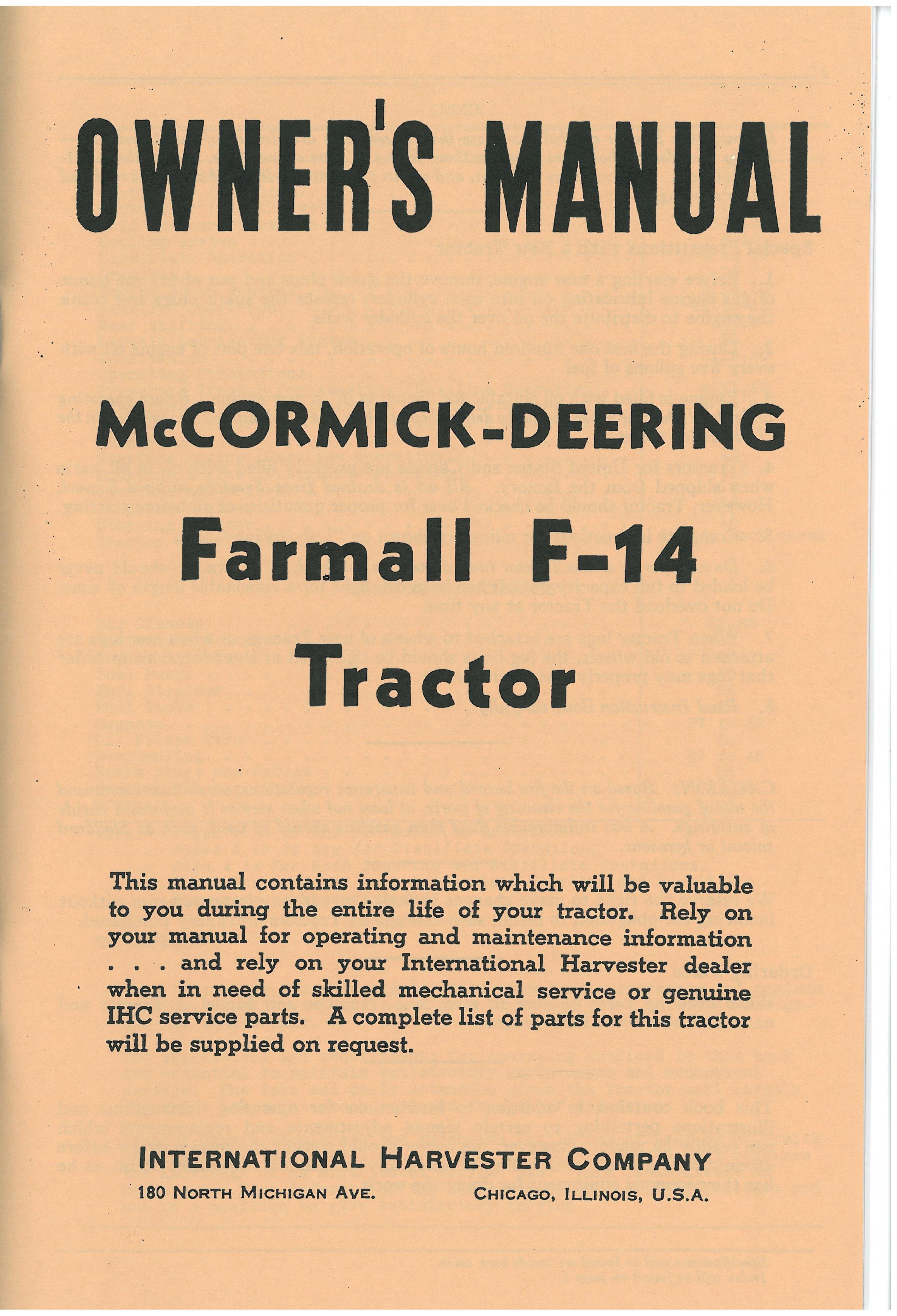 BB-INT-5232 Binder Books IH MANUALS & DECALS