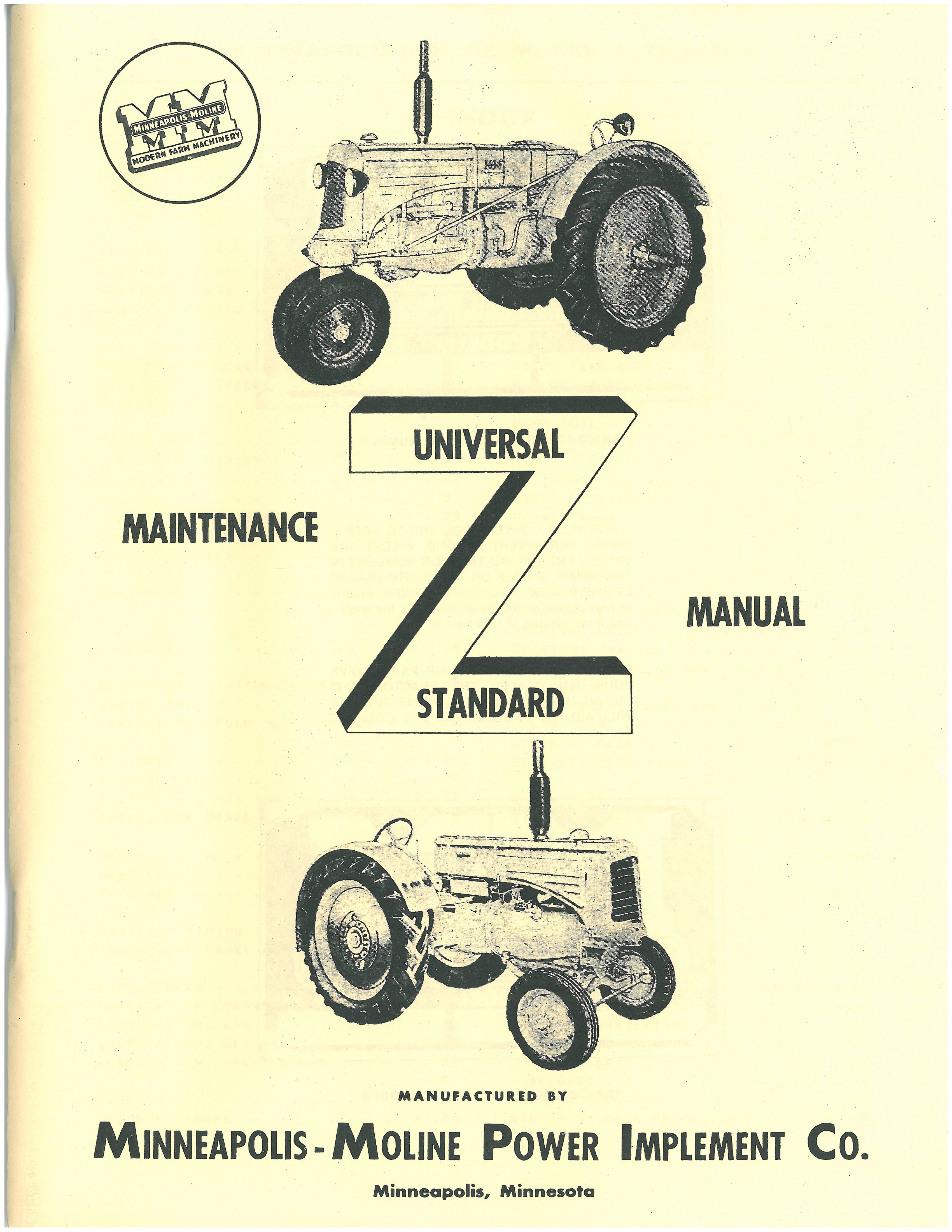 BB-MM-SM-ZT Binder Books IH MANUALS & DECALS