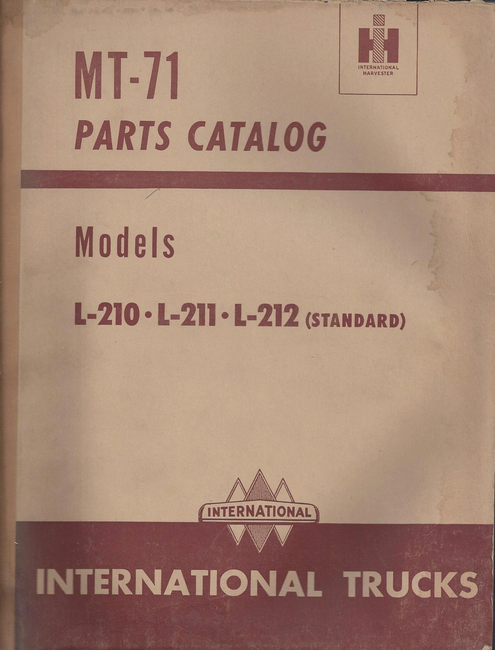 BB-MT-71 Binder Books IH MANUALS & DECALS