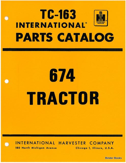 BB-TC-163 Binder Books IH MANUALS & DECALS