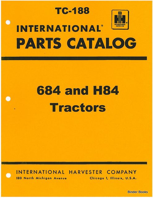 BB-TC-188 Binder Books IH MANUALS & DECALS