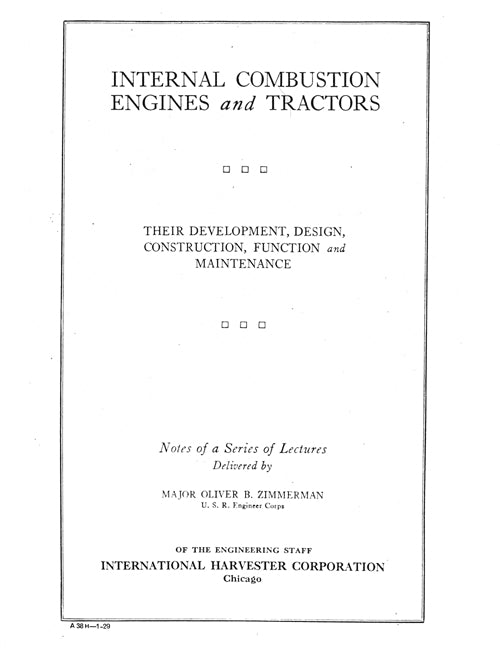 BB-A38H Binder Books IH MANUALS & DECALS