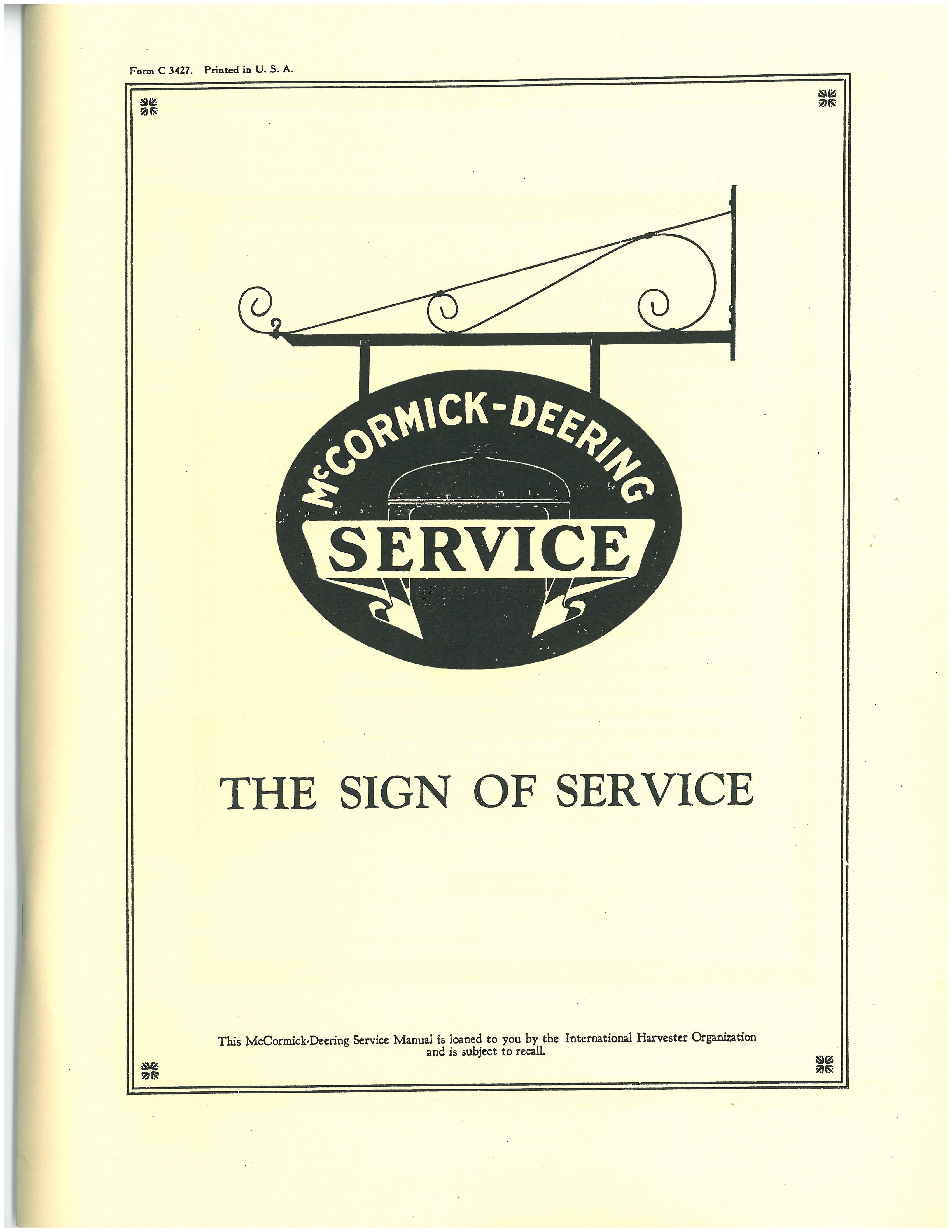 BB-C3427 Binder Books IH MANUALS & DECALS