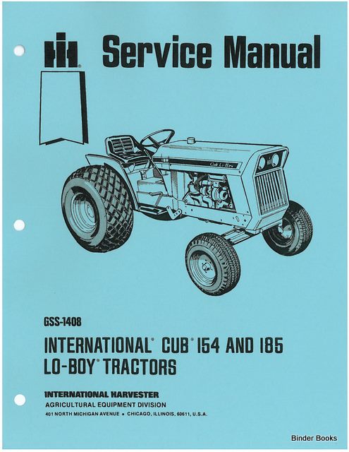 BB-GSS-1408 Binder Books IH MANUALS & DECALS