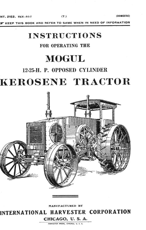 BB-INT-2152 Binder Books IH MANUALS & DECALS