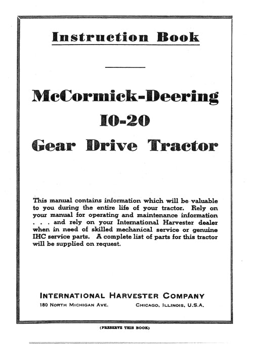 BB-INT-5184A Binder Books IH MANUALS & DECALS