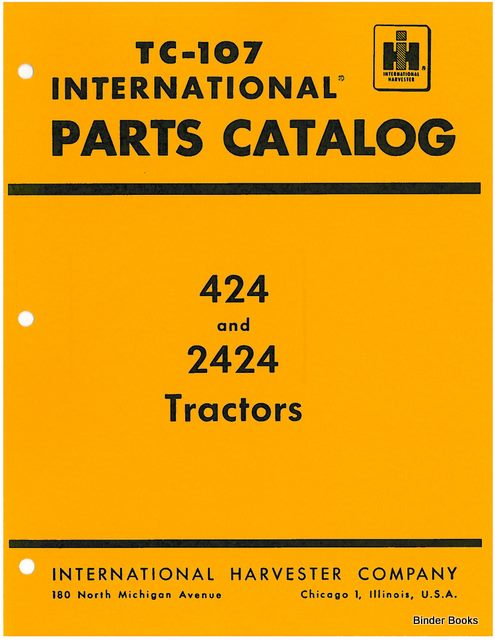 BB-TC-107 Binder Books IH MANUALS & DECALS