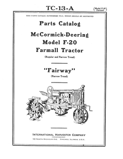 BB-TC-13A Binder Books IH MANUALS & DECALS