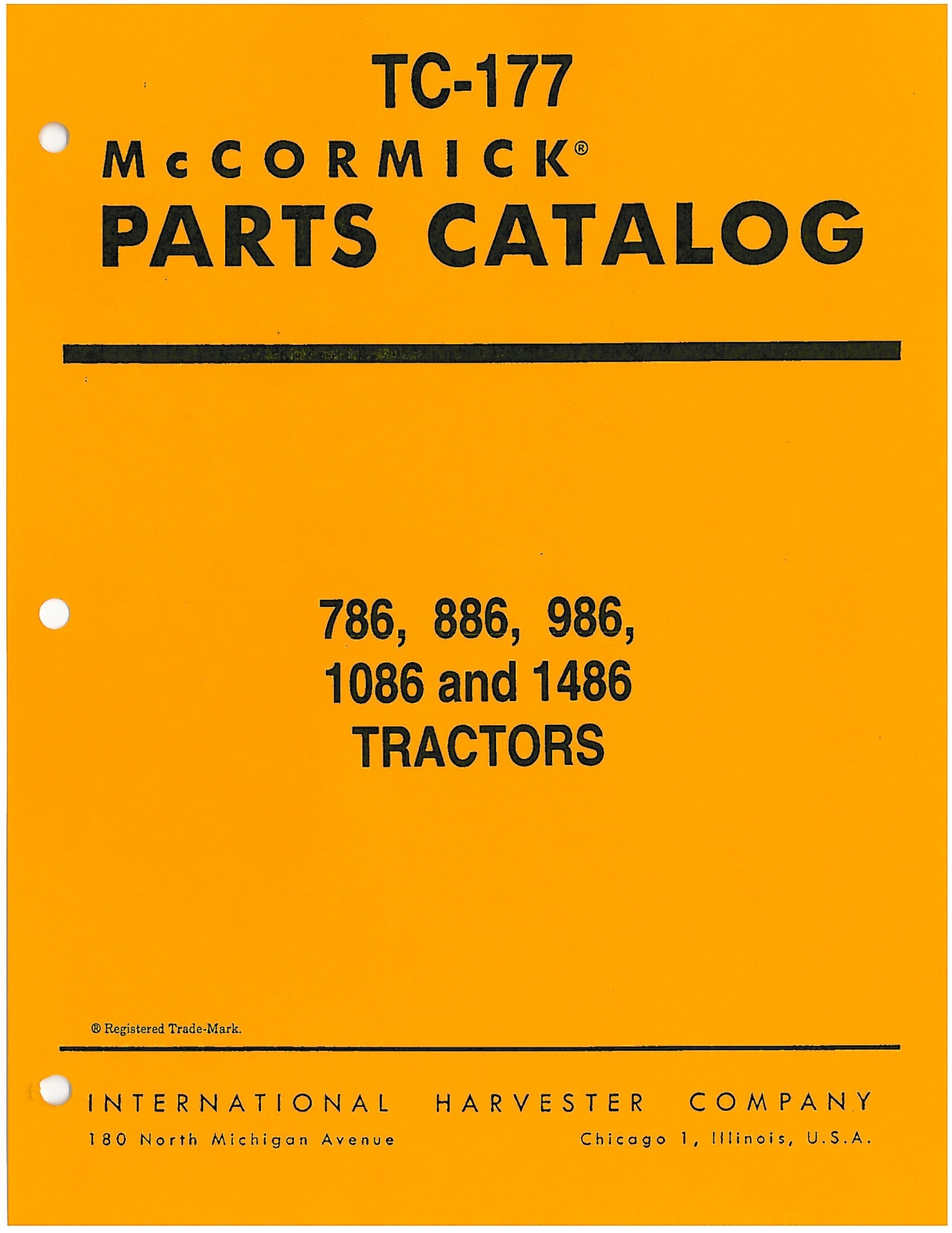 BB-TC-177 Binder Books IH MANUALS & DECALS
