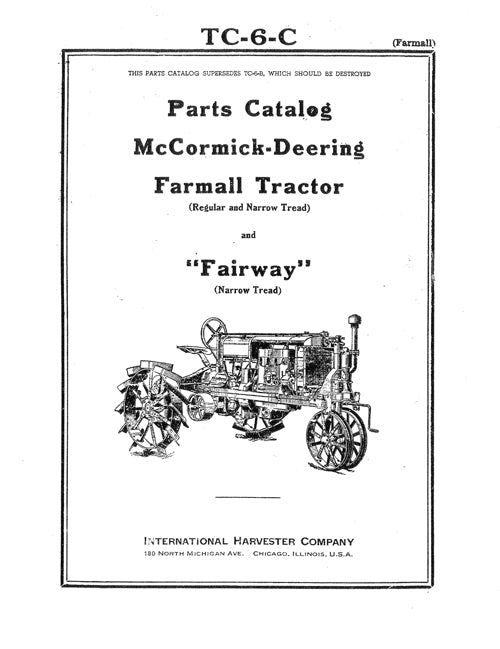 BB-TC-6C Binder Books IH MANUALS & DECALS
