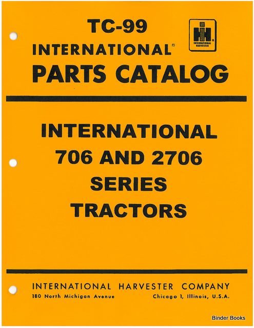 BB-TC-99 Binder Books IH MANUALS & DECALS