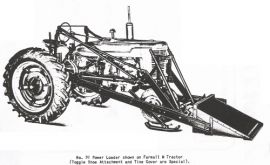 No. 31 Power Loader for use with Farmall H, M, Super M, MD and Super MD Tractors