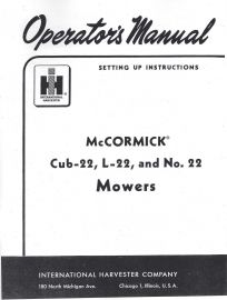 10 10-30 Potato Diggers Owner's & Parts Manual IH McCormick-Deering Farmall No 