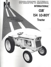 Operator's Manual for International Cub 154 Lo-Boy Tractor