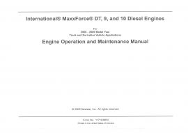 Engine Operation and Maintenance Manual for International® MaxxForce® DT, 9, and 10 Diesel Engines