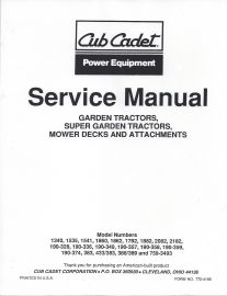 Cub cadet 1782 attachments online