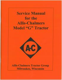 Service Manual for Allis-Chalmers Model G Tractor