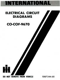 Electrical Circuit Diagrams for 1981 IH CO-9670, COF-9670
